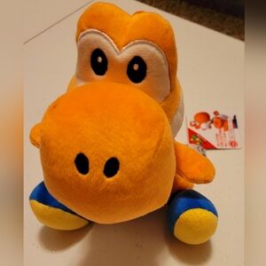 Super mario Bros YOSHI Plush in orange. NEW WITH TAGS.